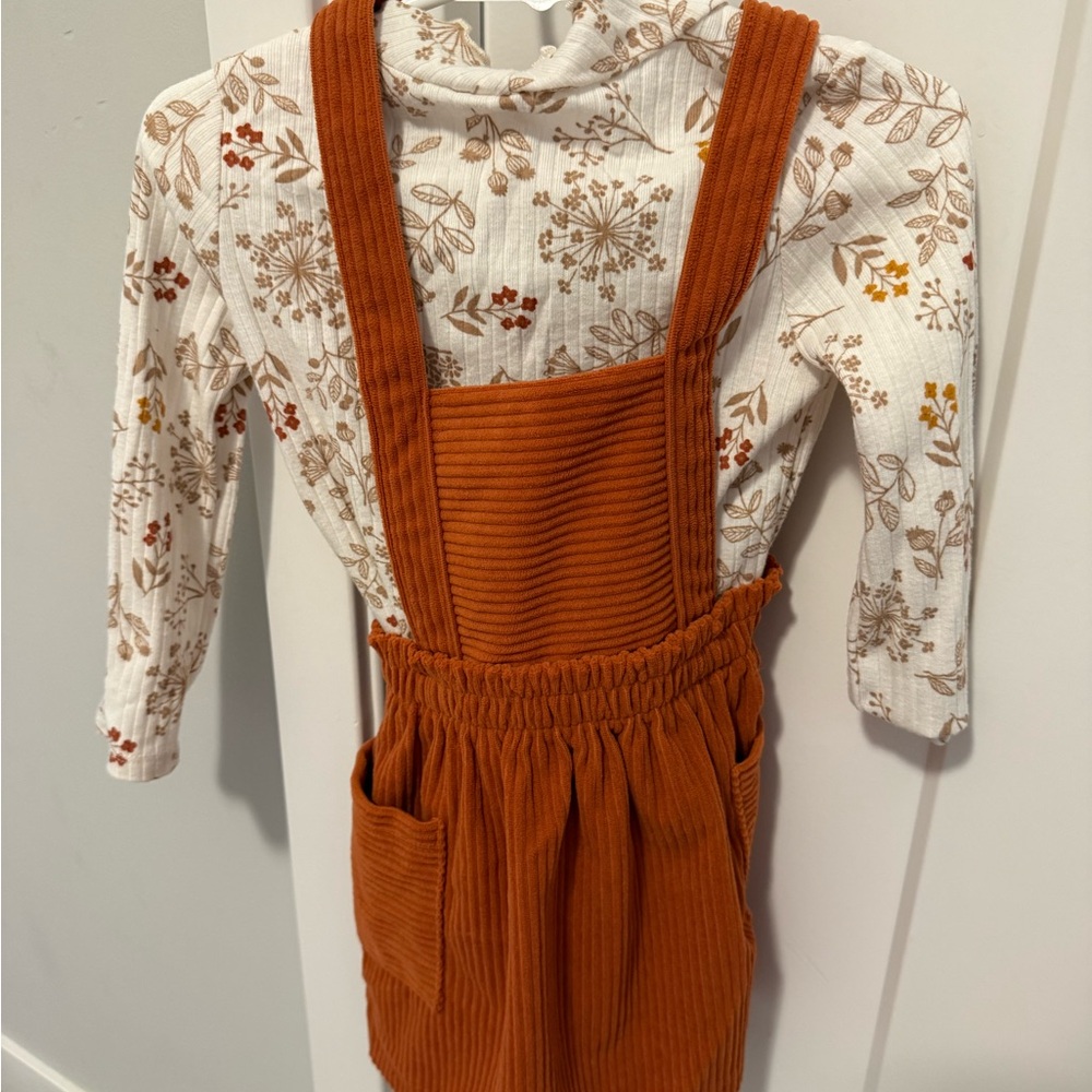 Wonder Nation Rust Corduroy Kids Dress